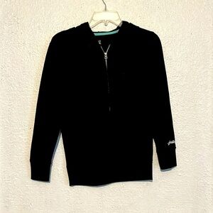 Justice black zip up a hoodie size 12 juniors